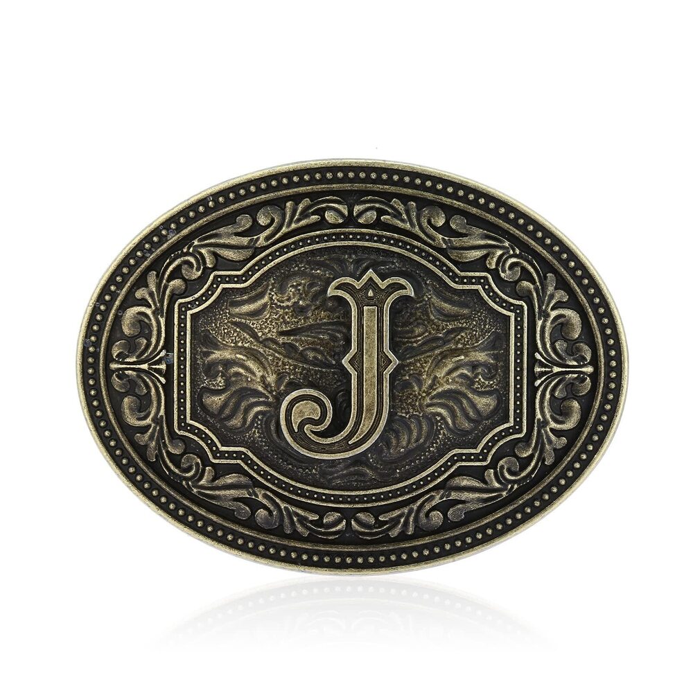 3138 Belt Buckles - Initial Letters A to Z Western Rodeo Cowboy Cowgirl